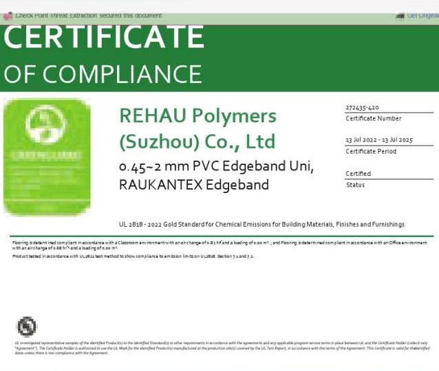 GREENGUARD - Edgeband Uni